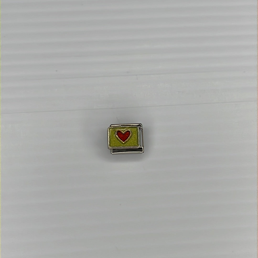 Heart Italian Link Charm