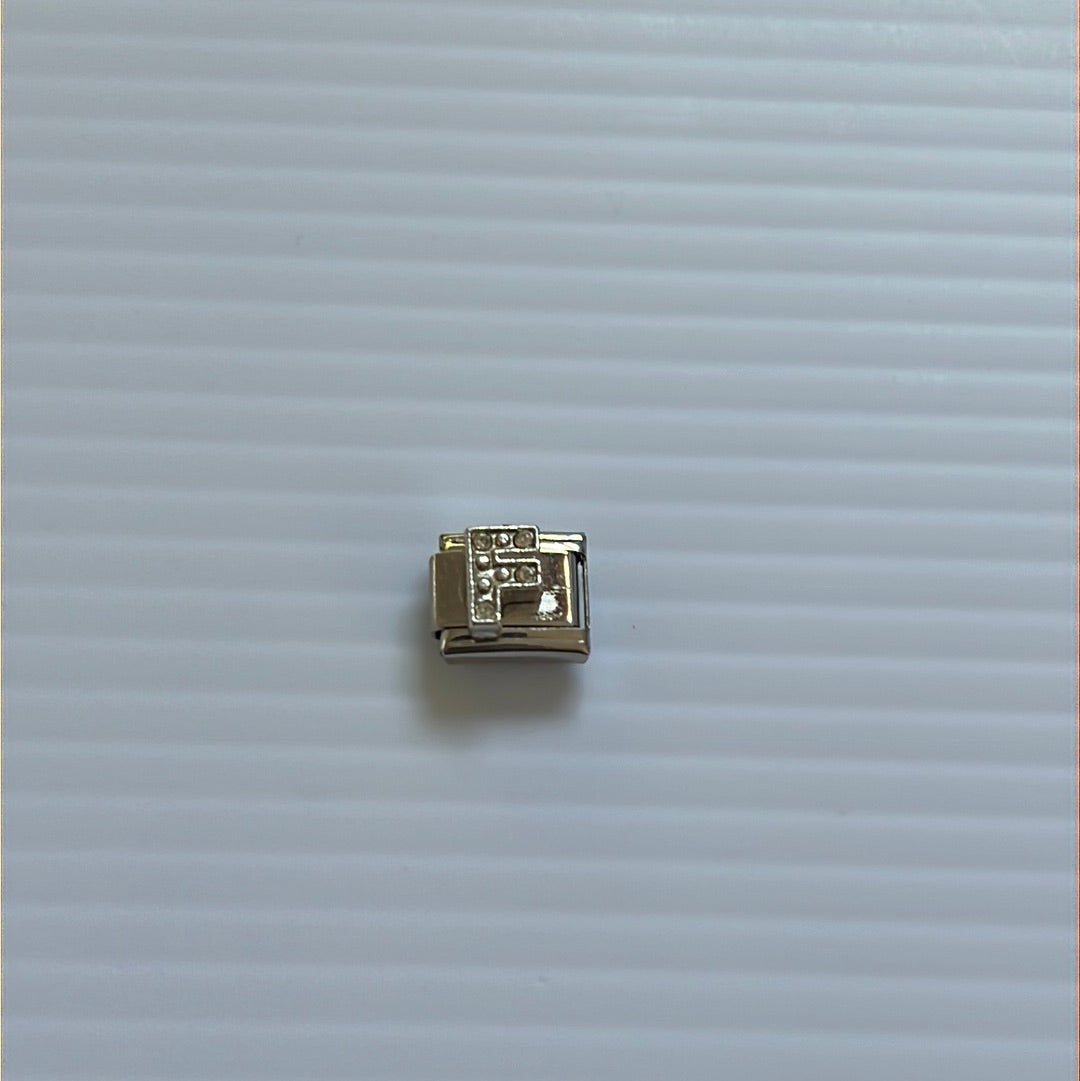 Letter F Italian Link Charm