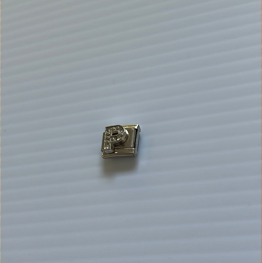 Letter P Italian Link Charm