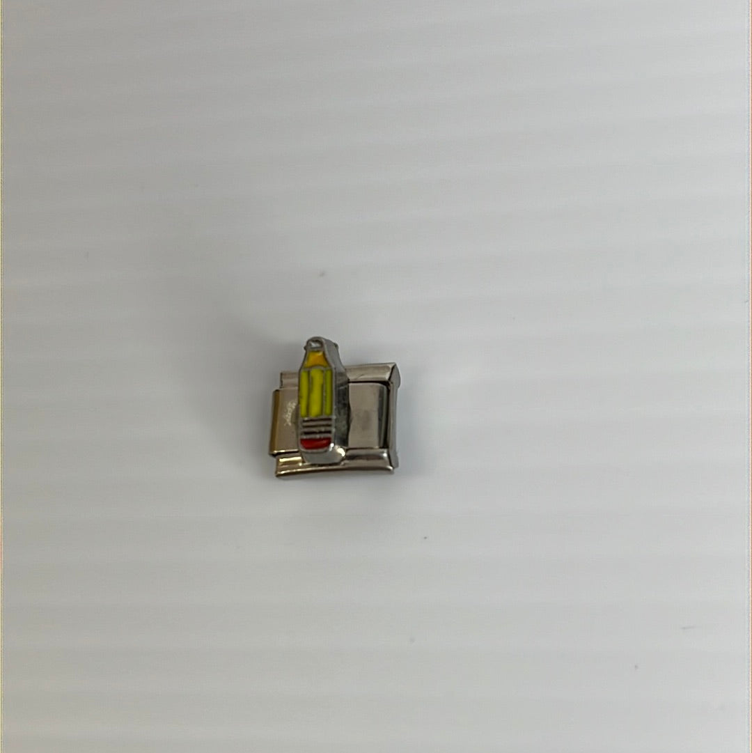 Pencil Italian Link Charm