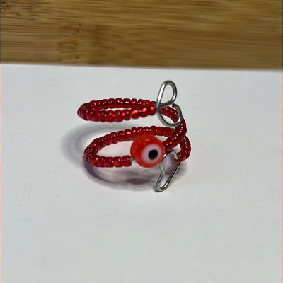 Adjustable Evil Eye Beads Rings
