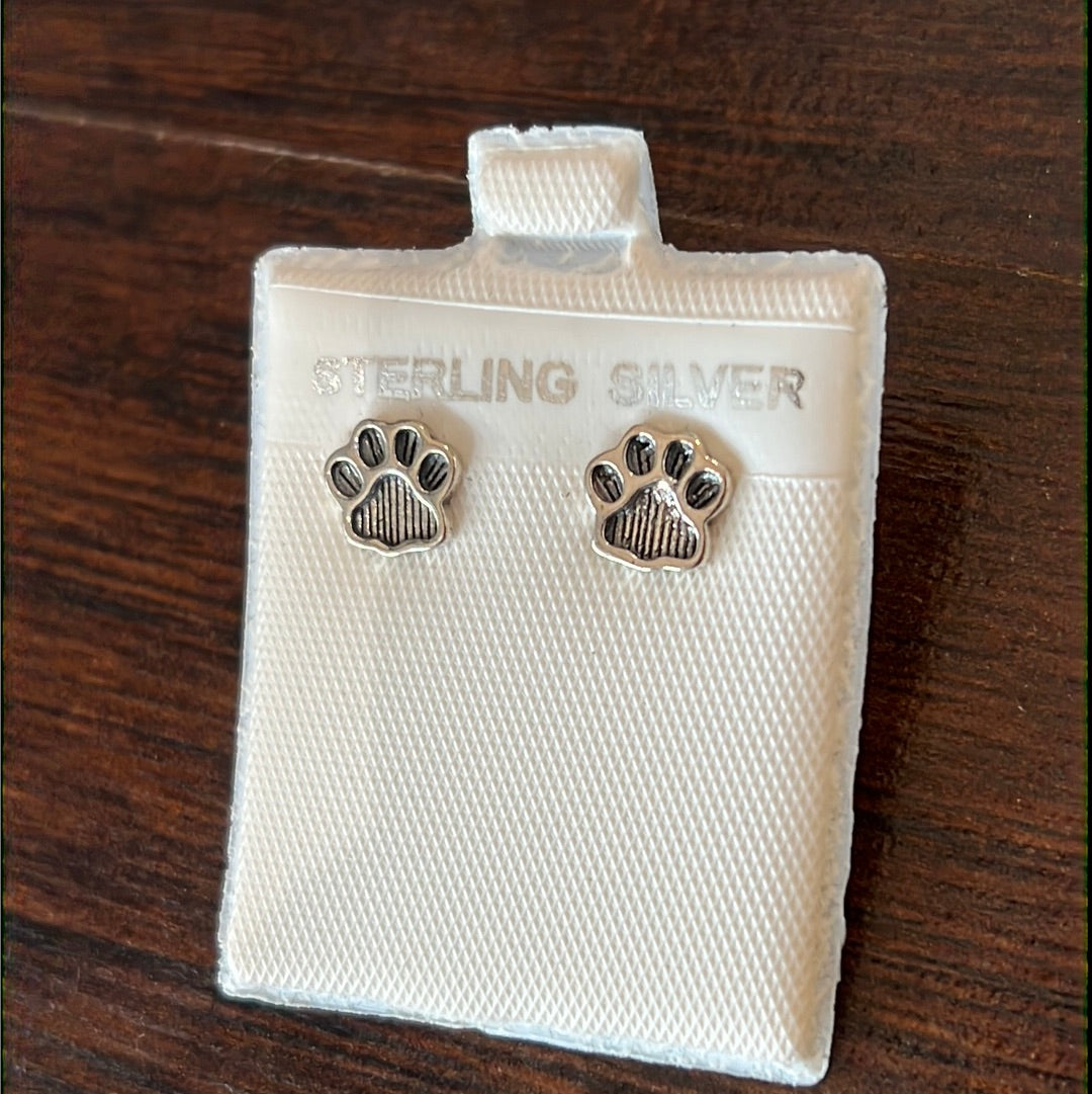 Paw Stud Earrings