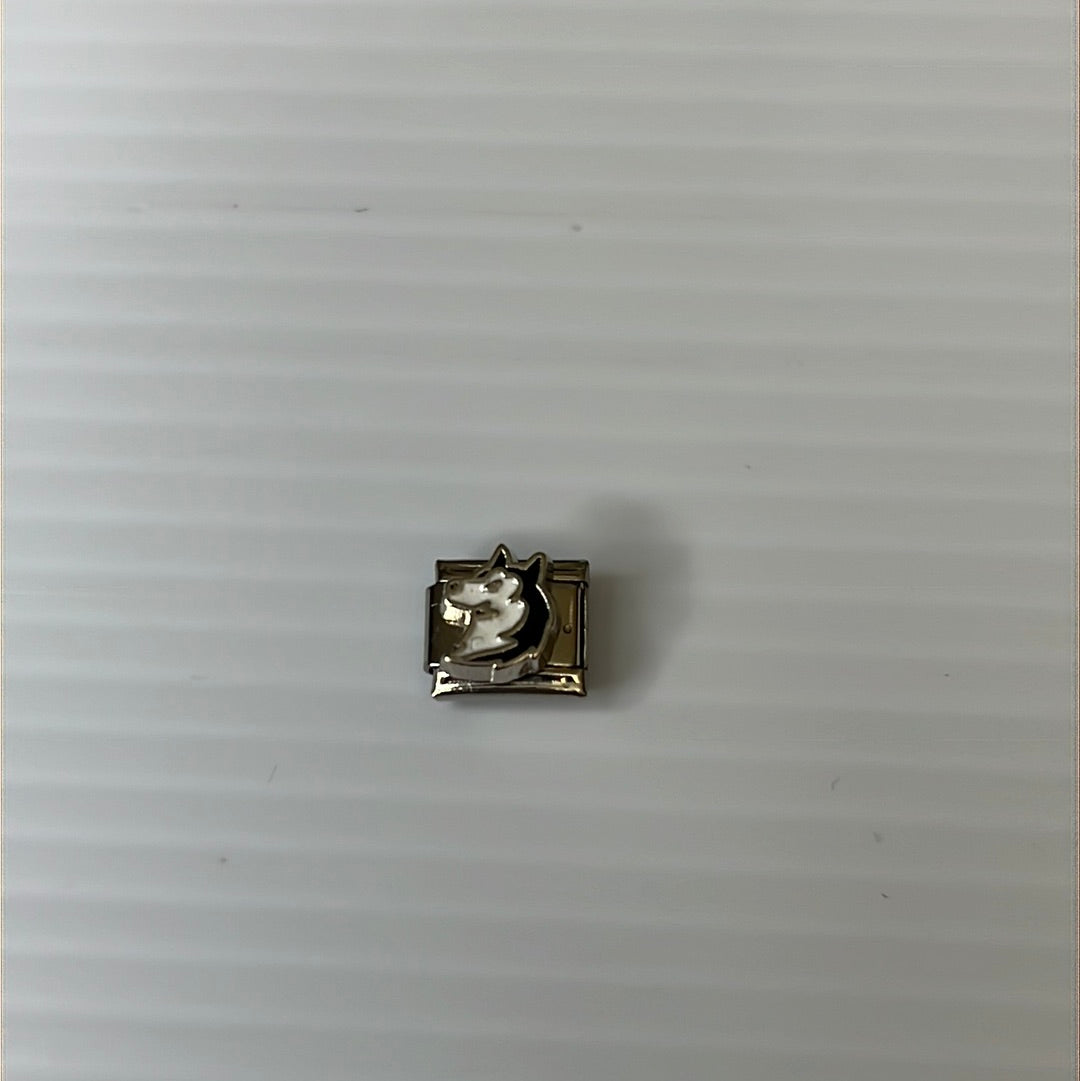Wolf Italian Link Charm