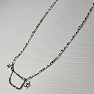 Cz Stars Chain Necklace