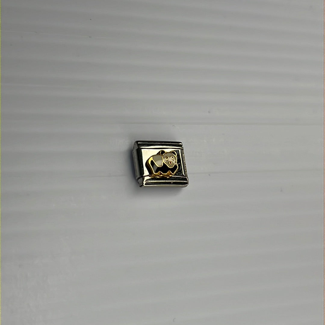 Panda Italian Link Charm