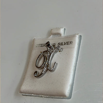 Letter X Cz Pendant