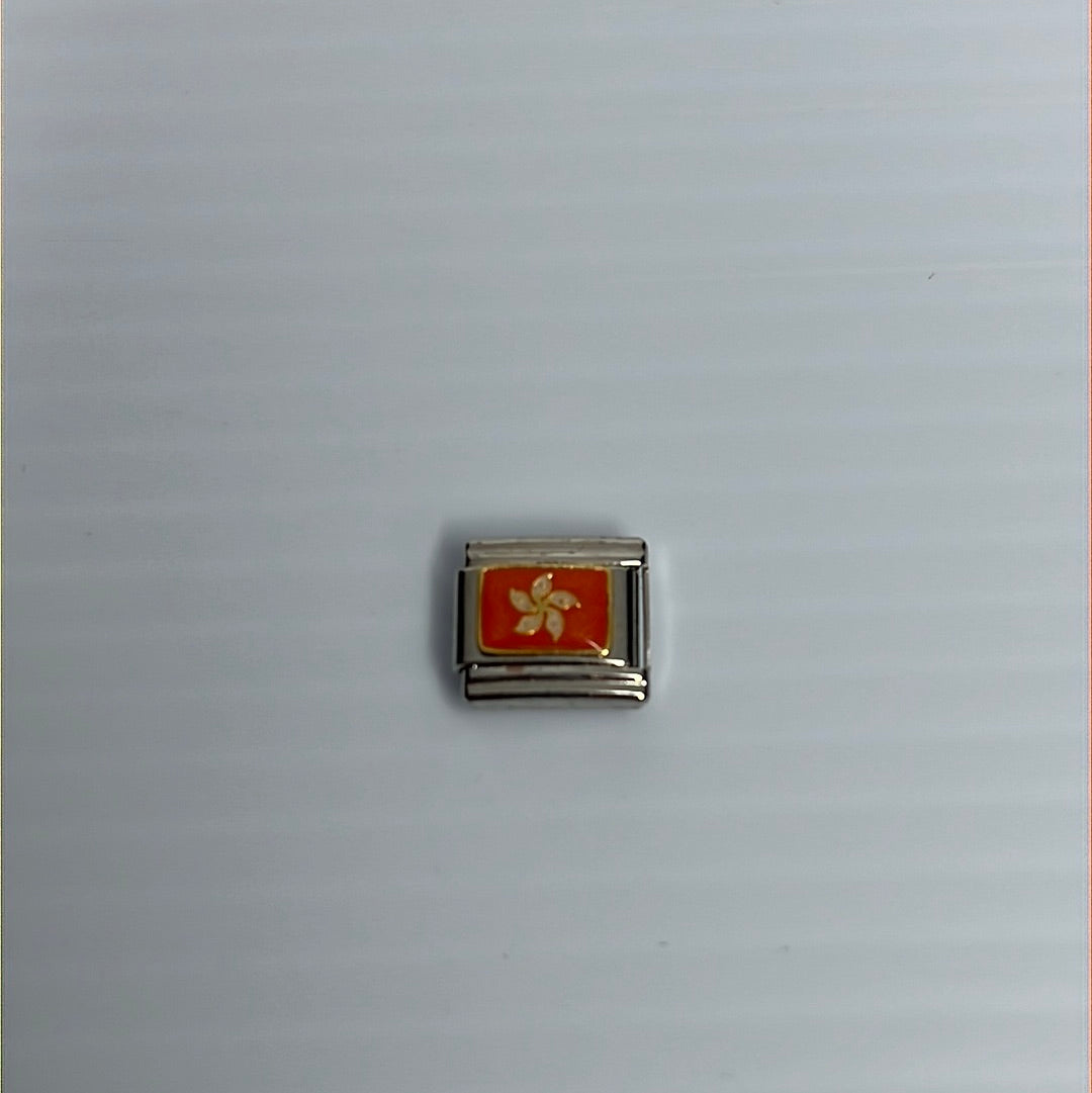 Flower Italian Link Charm