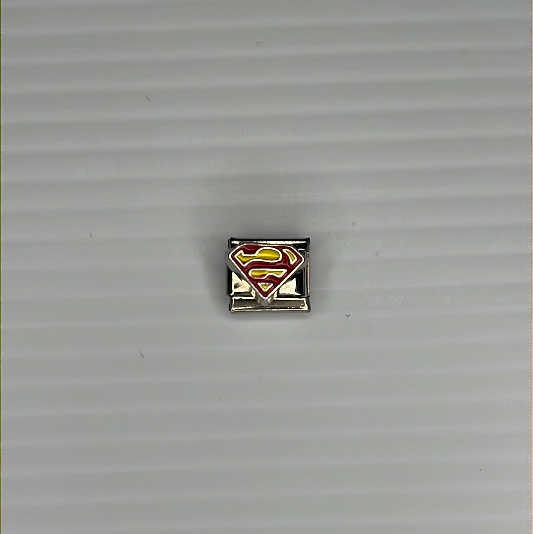 Super Man Italian Link Charm
