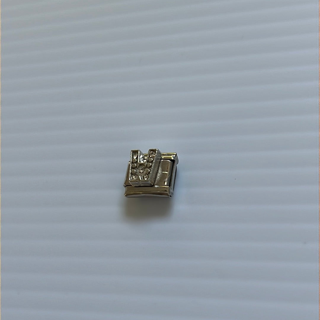 Letter W Italian Link Charm