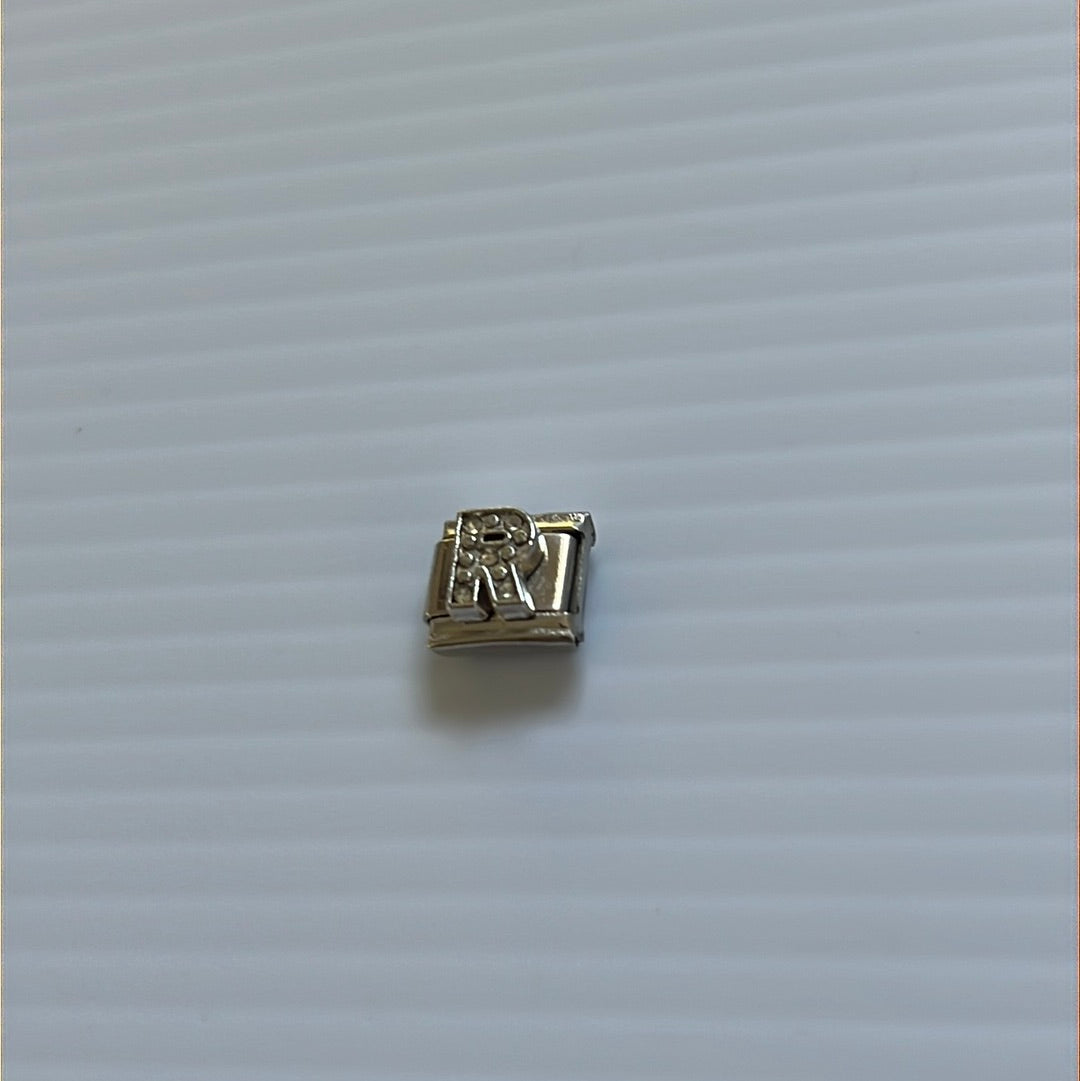 Letter R Italian Link Charm