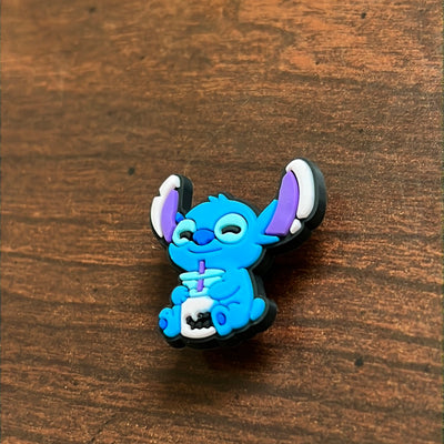 Stitch with Boba Tea Charm