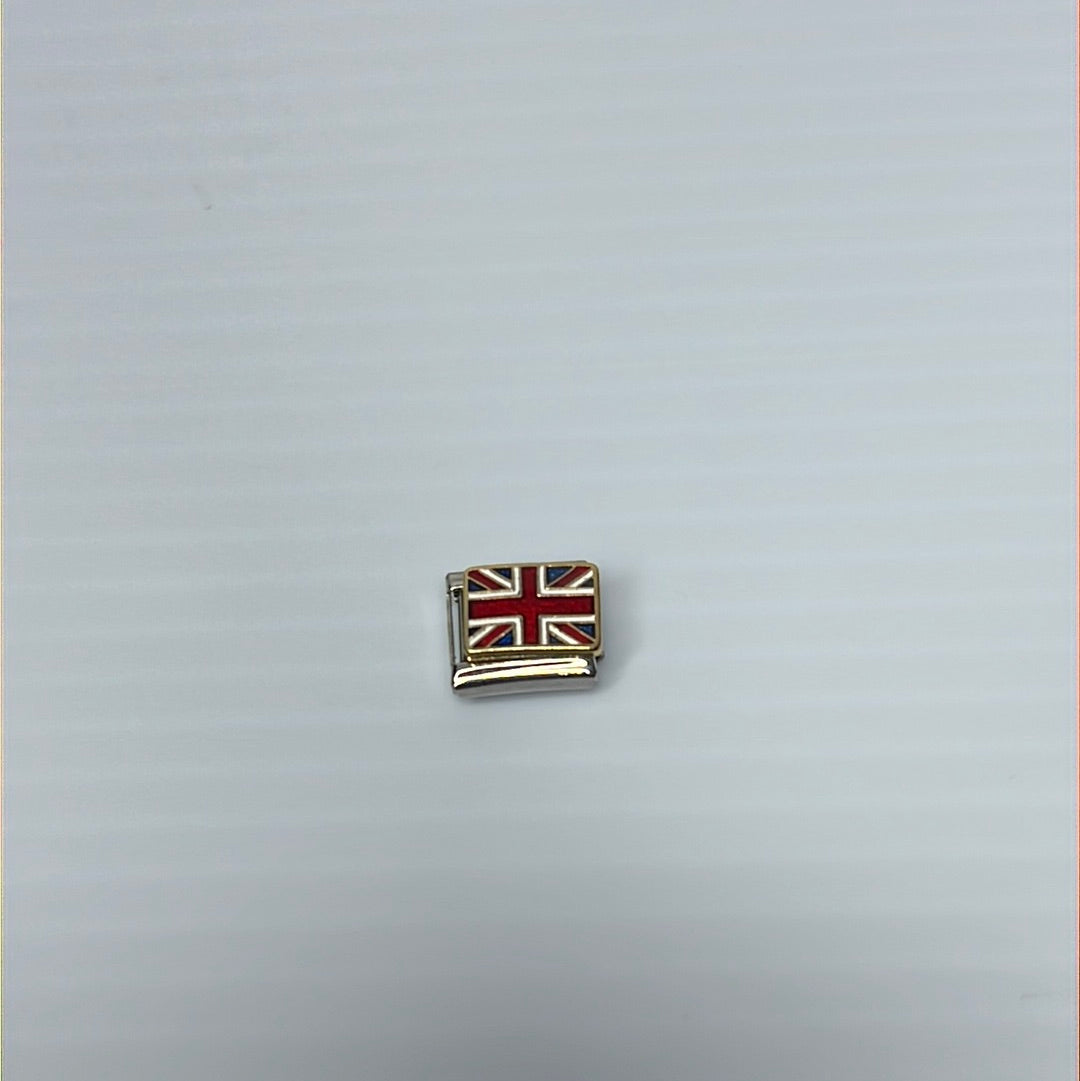 United Kingdom Italian Link Charm