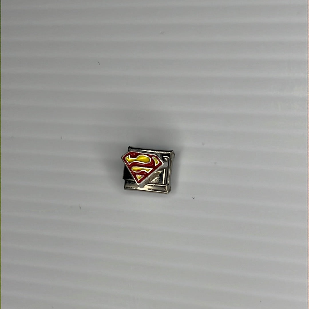 Super Man Italian Link Charm