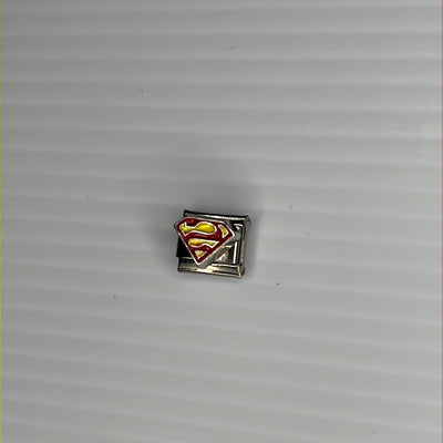 Super Man Italian Link Charm