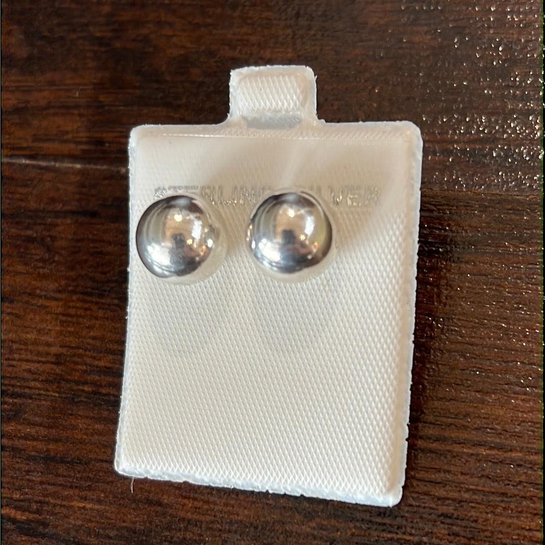 Bali Ball 12mm Stud Earrings