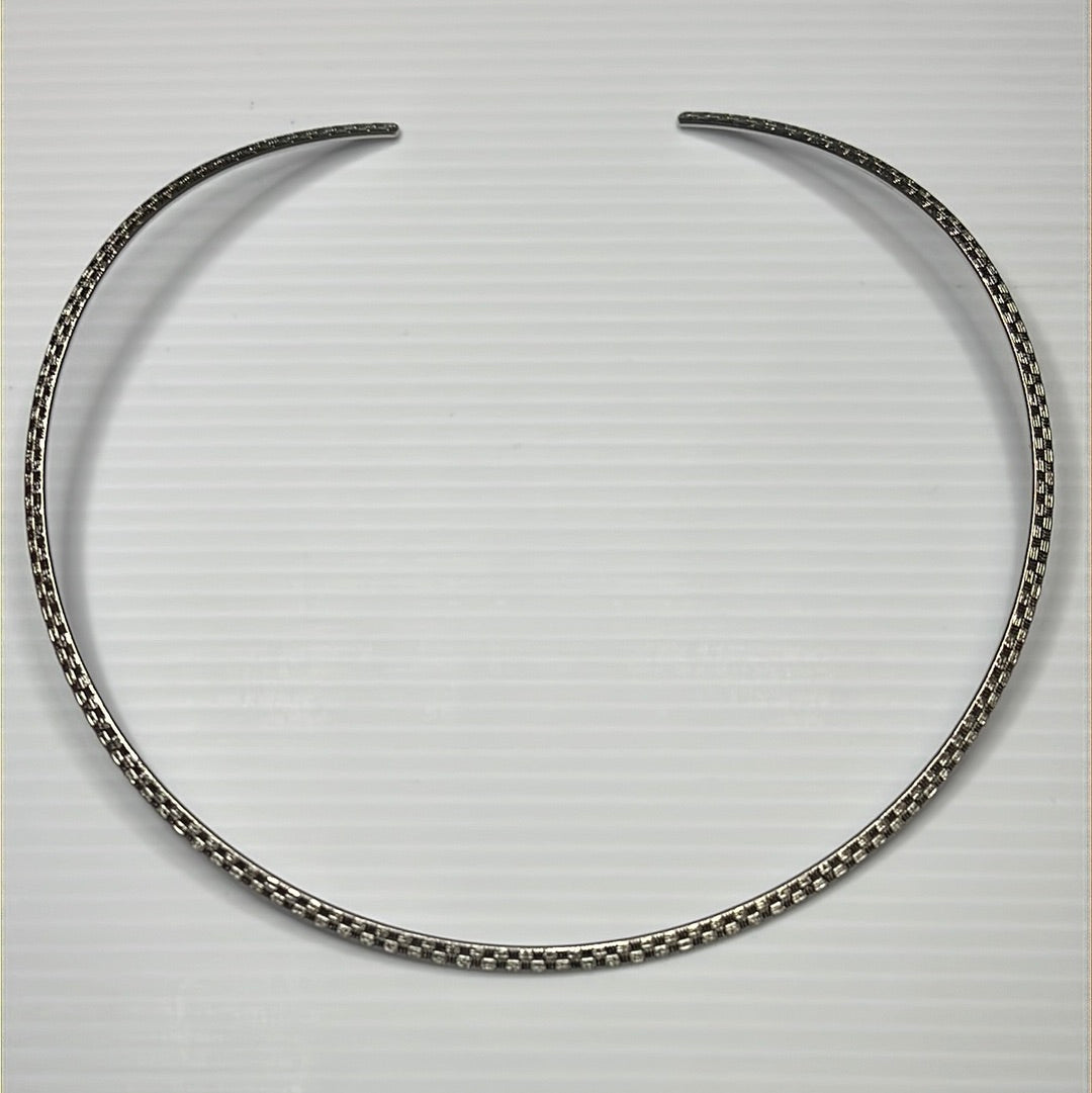 Chain Style Woman Choker Polished Necklace Stainless Steel