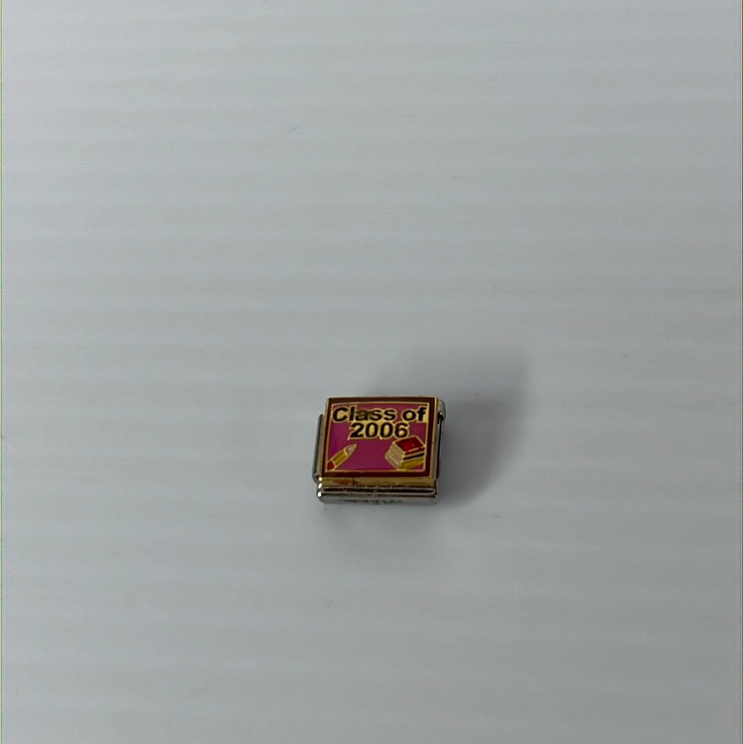 Class of 2006 Italian Link Charm