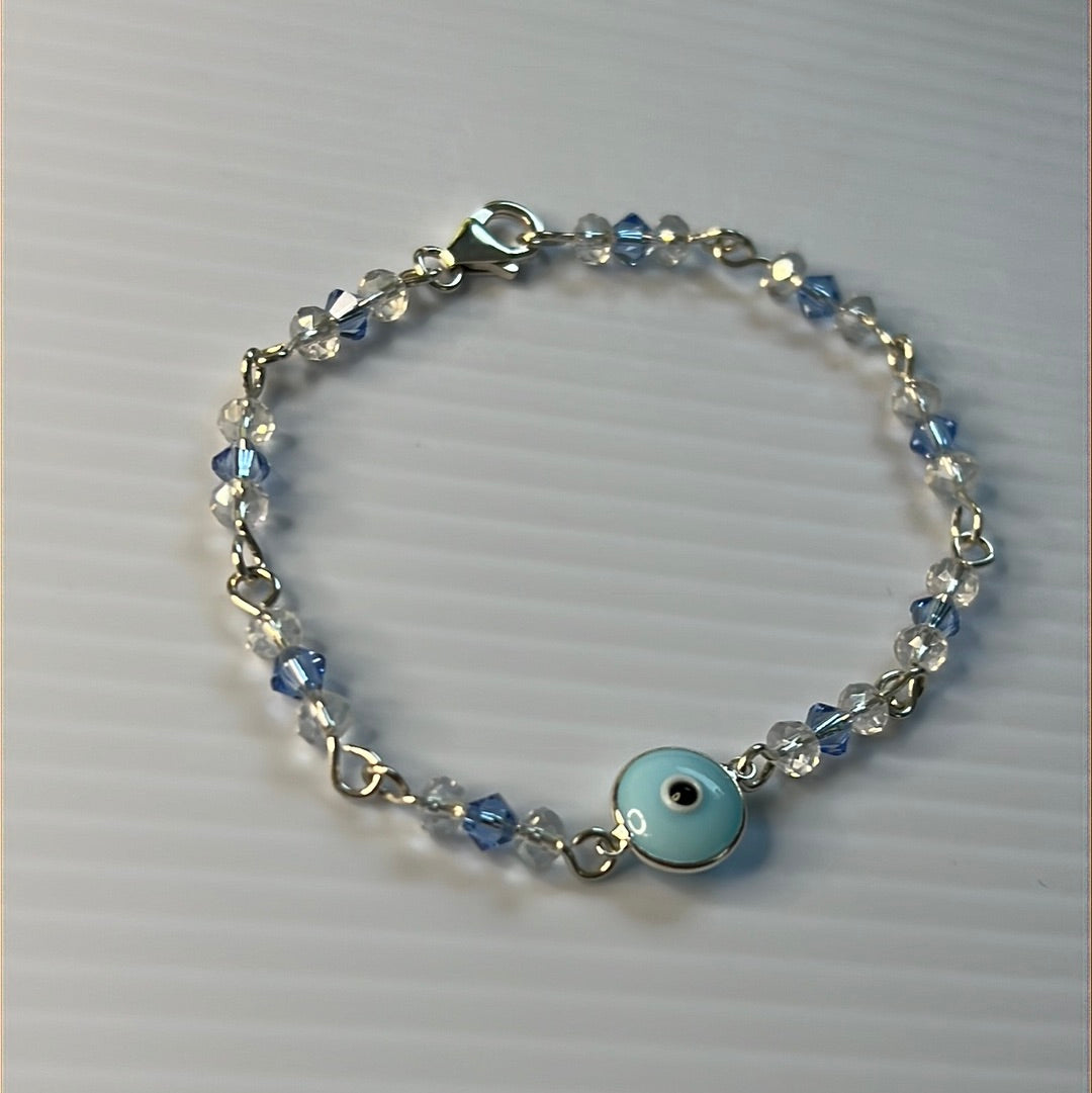 Evil Eye with Swarovski Beads Bracelet