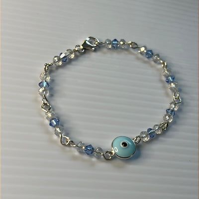 Evil Eye with Swarovski Beads Bracelet