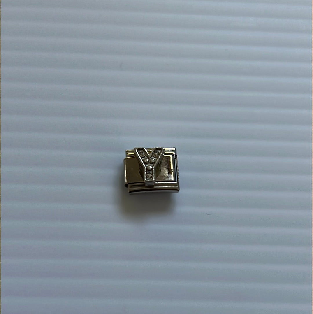 Letter Y Italian Link Charm