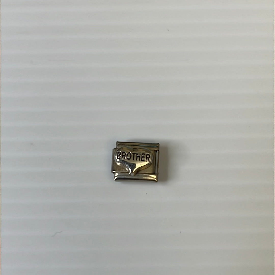 Brother Italian Link Charm
