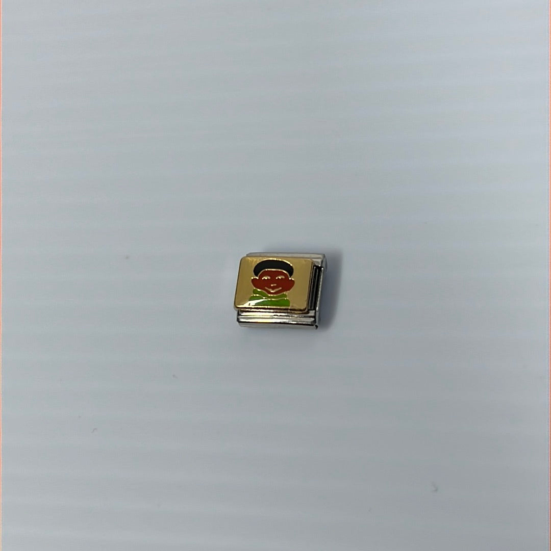 Boy Italian Link Charm