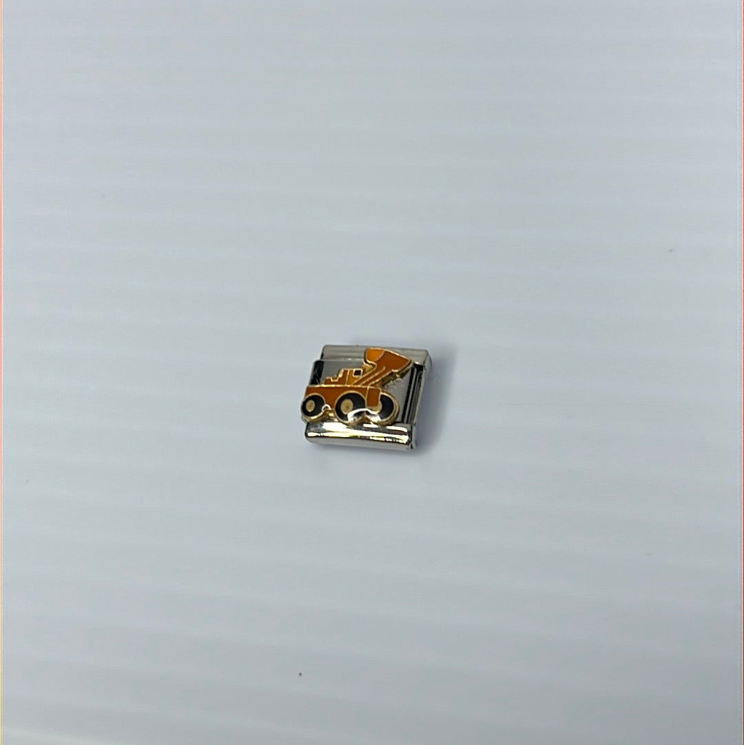 Tractor Italian Link Charm
