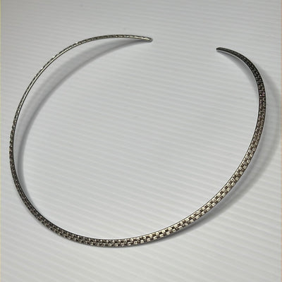 Chain Style Woman Choker Polished Necklace Stainless Steel