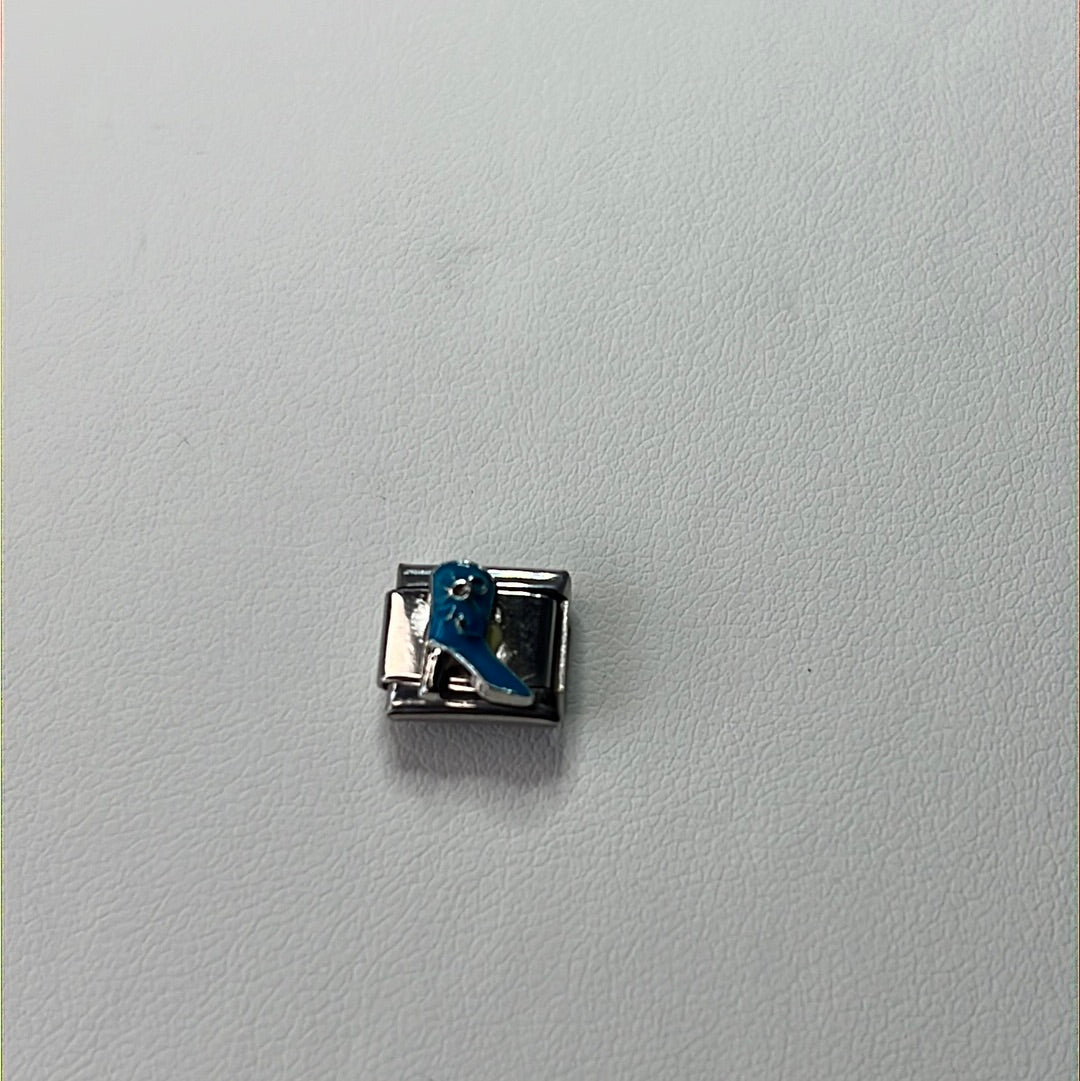 Blue Boot Italian Link Charm