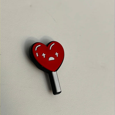Bad Bunny Red Heart Lollipop Charm