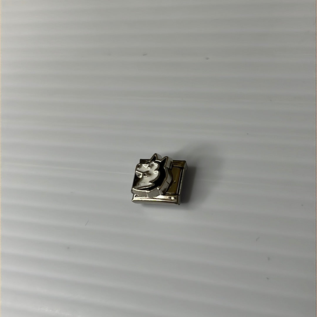 Wolf Italian Link Charm
