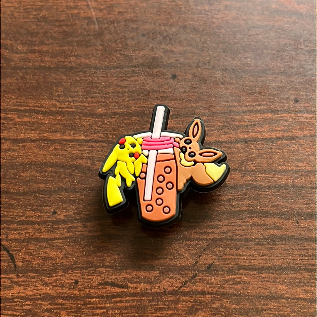 Pikachu Boba Tea Charm