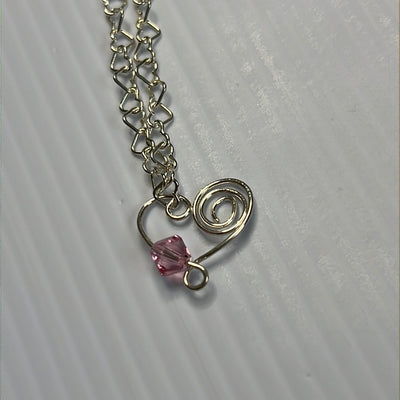 Heart Pendant w/ Hearts Necklace