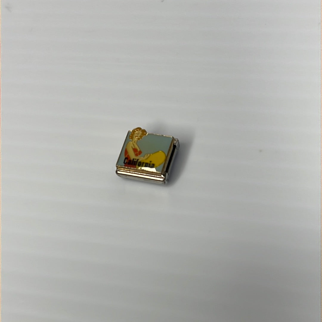 California Italian Link Charm