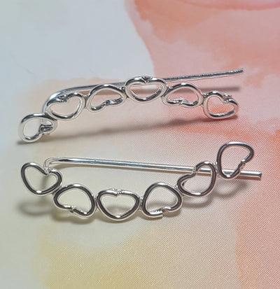 Heart Ear Pins