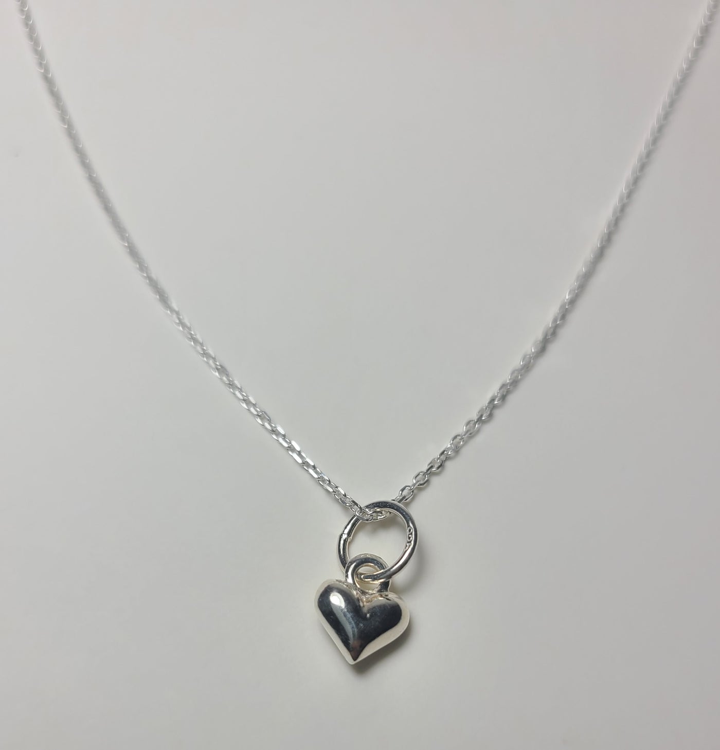 Tiny Heart Necklace in Sterling Silver .925
