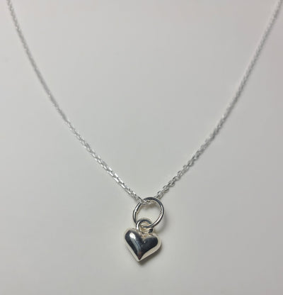 Tiny Heart Necklace in Sterling Silver .925