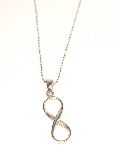Infinity Pendant Necklace in Sterling Silver .925
