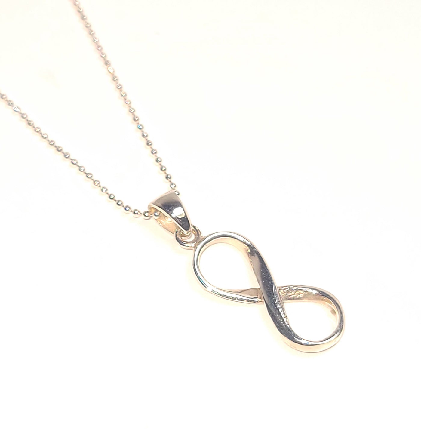 Infinity Pendant Necklace in Sterling Silver .925