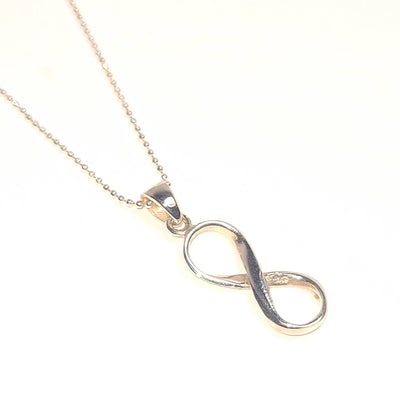 Infinity Pendant Necklace in Sterling Silver .925