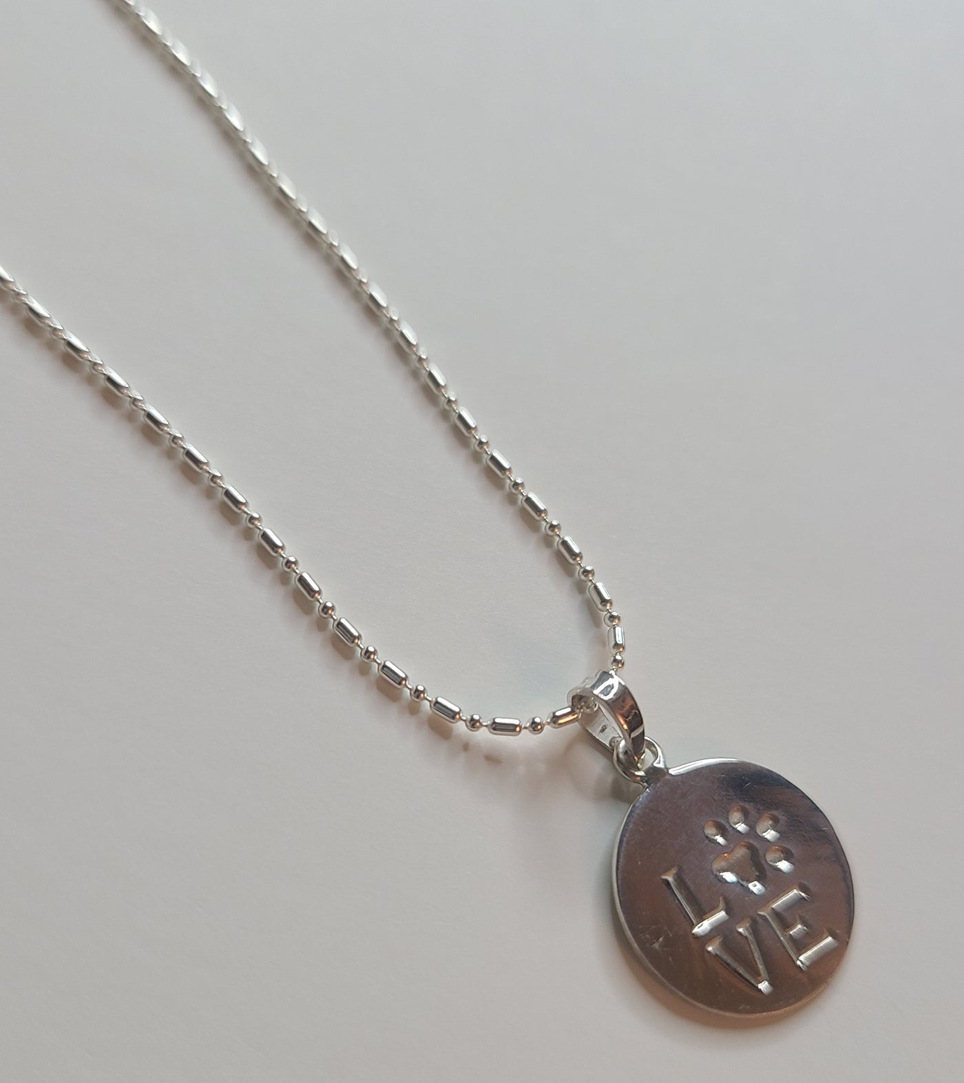 Love Pet Paw Pendant Necklace