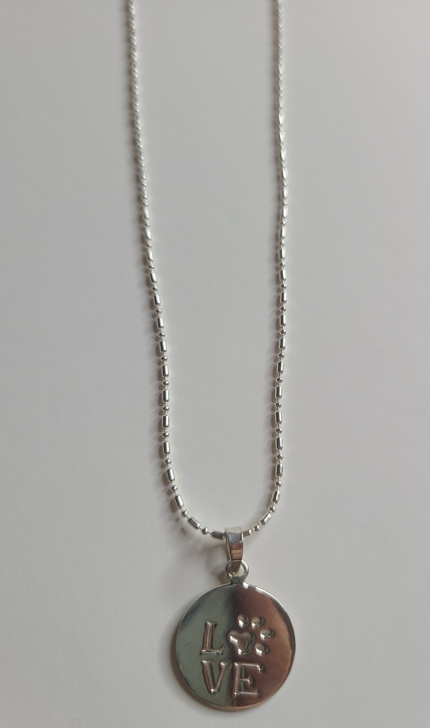 Love Pet Paw Pendant Necklace 