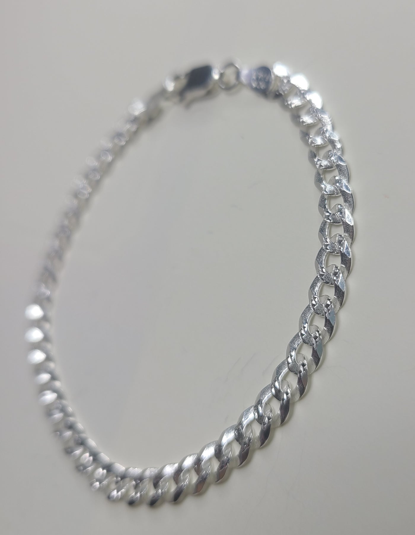 Pave Flat Curb 100 Bracelet