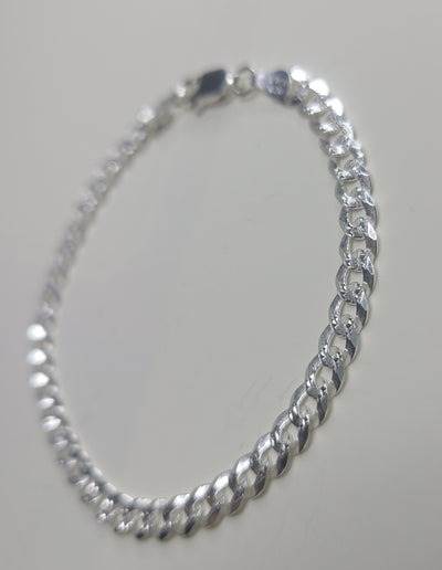 Pave Flat Curb 100 Bracelet