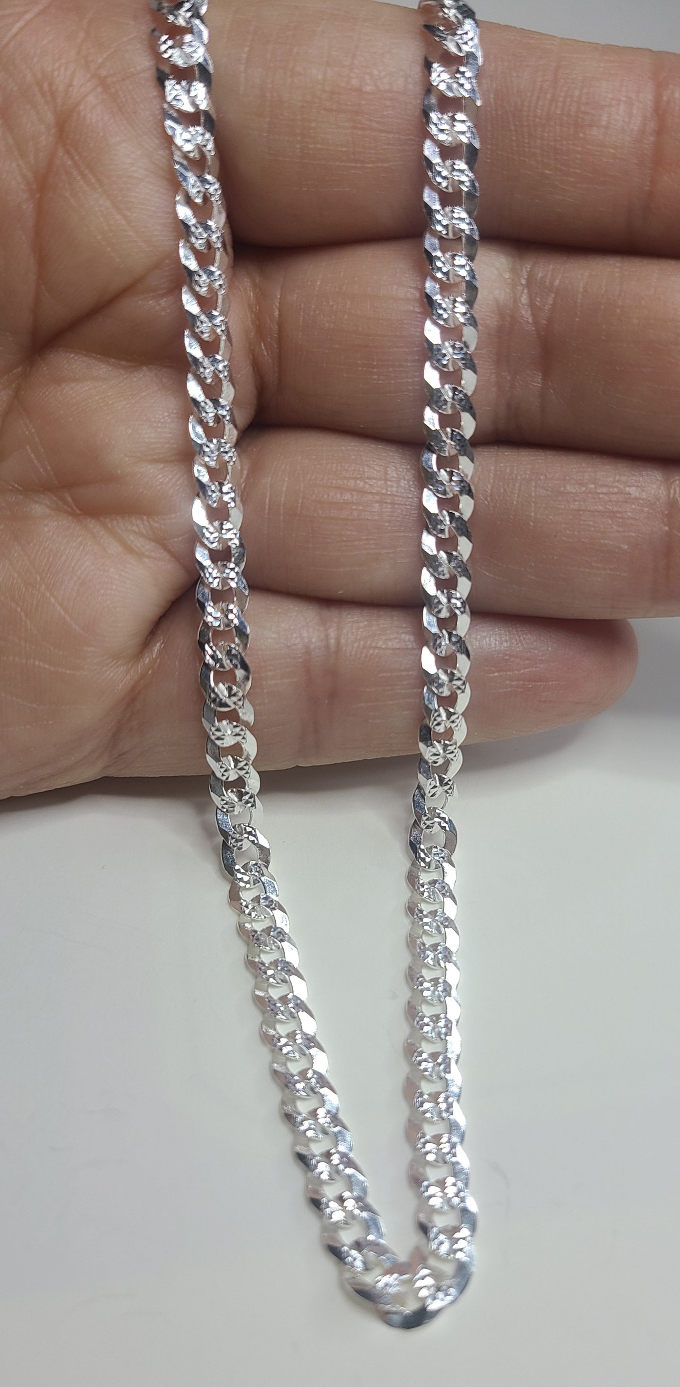 Pave Flat Curb 100 Necklace