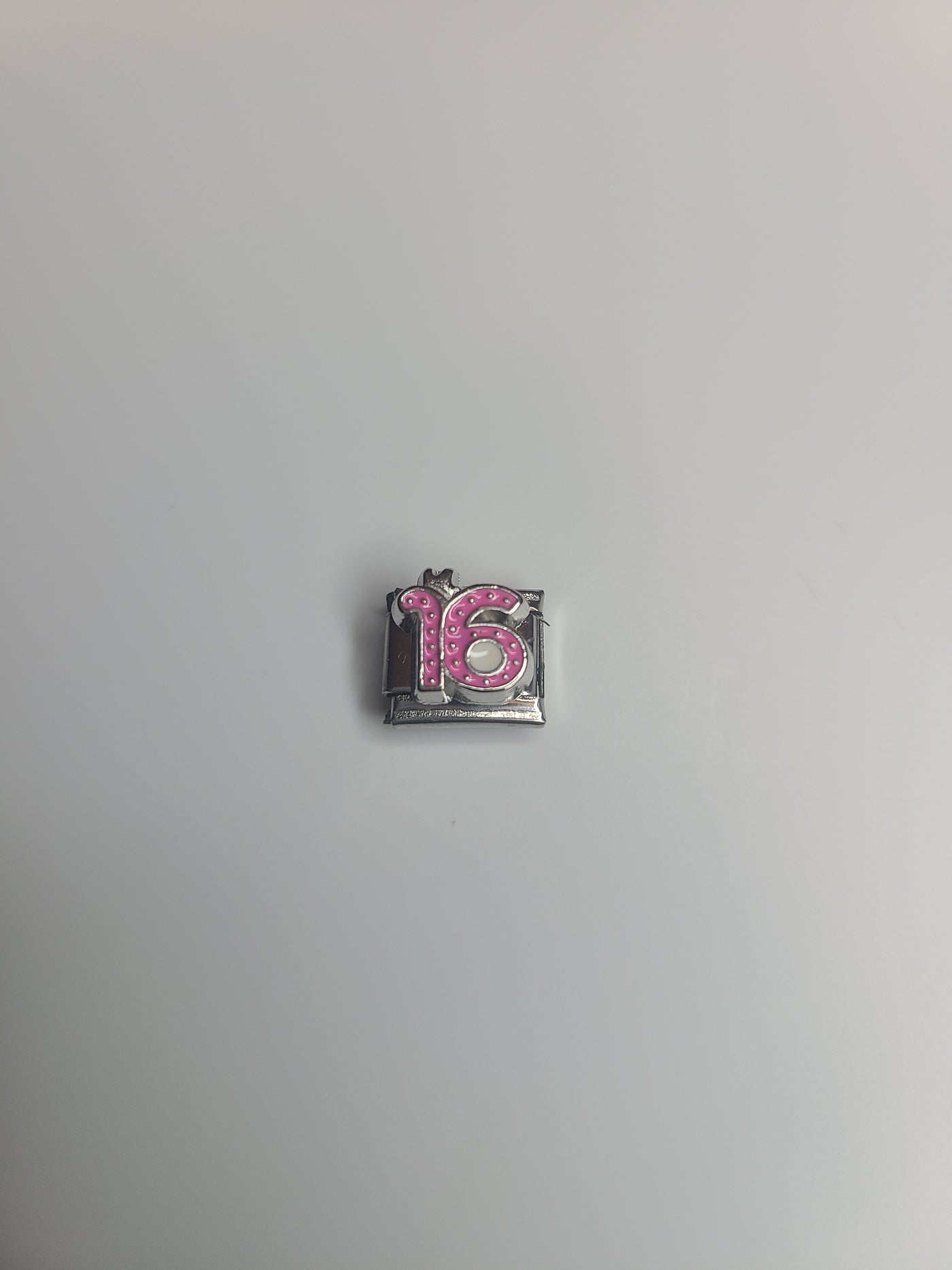 Sixteen Birthday Italian Link Charm