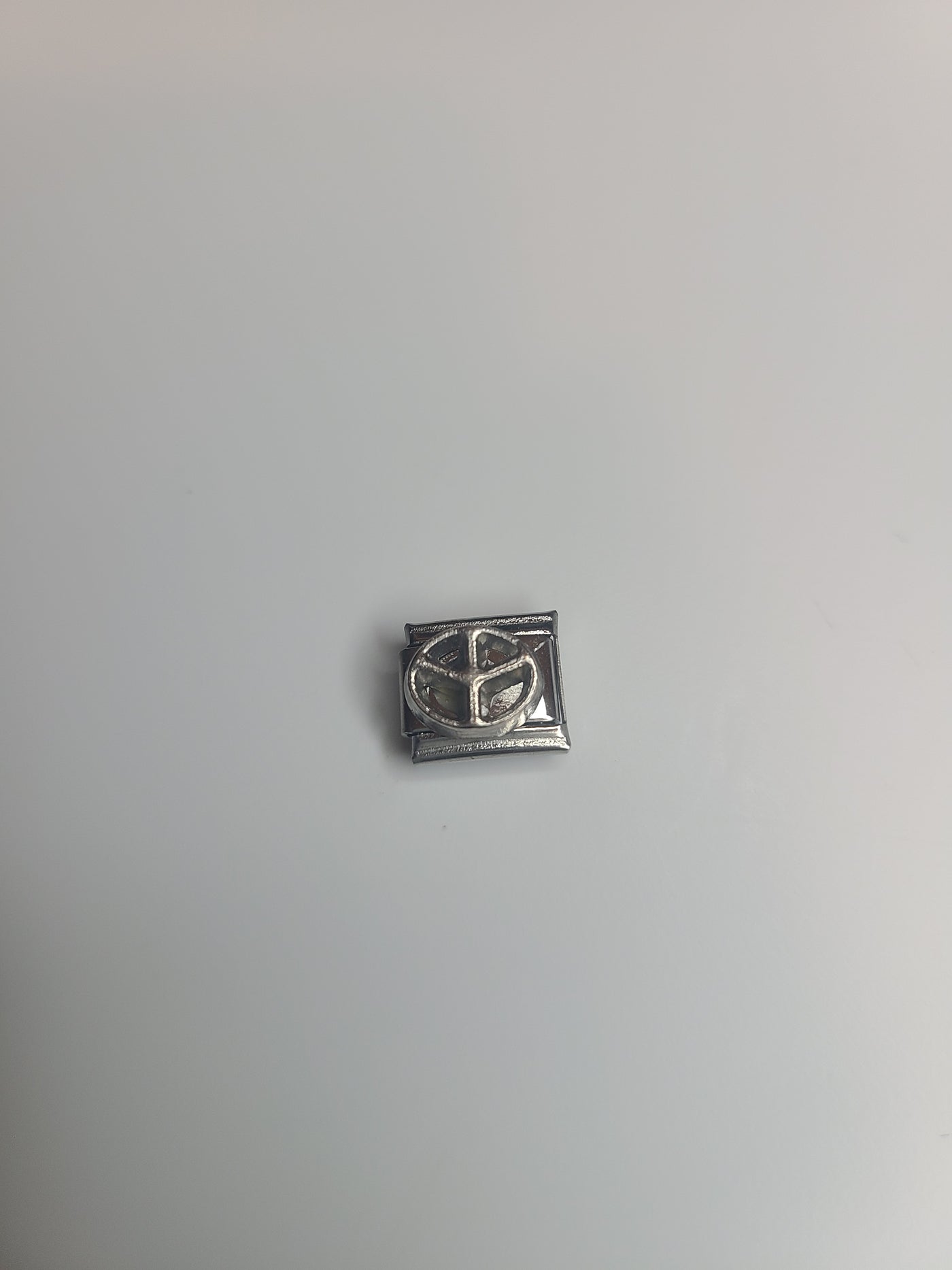 Peace Sign Italian Link Charm