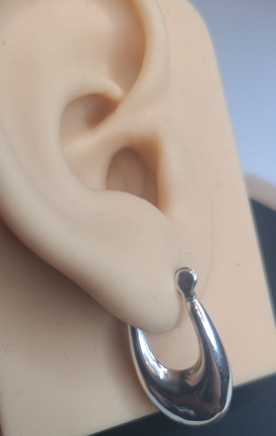 Silver Hoop Earrings