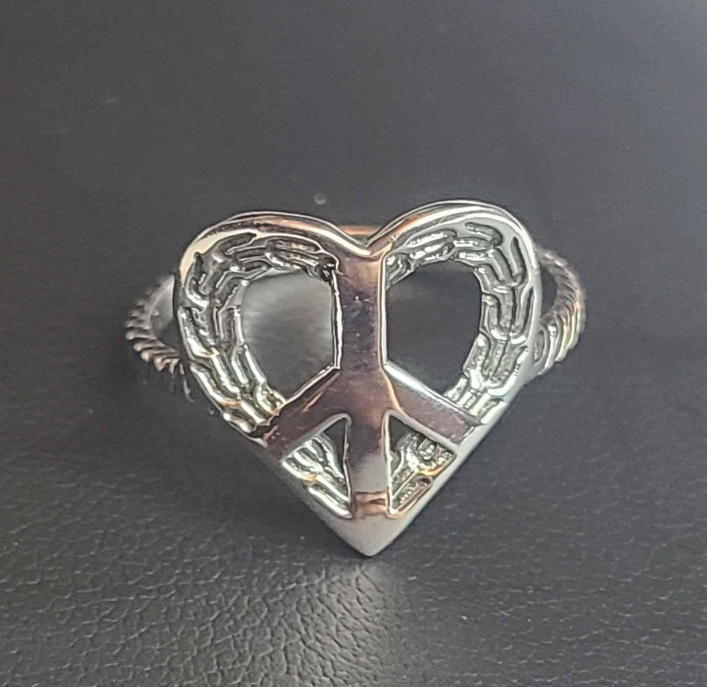 Heart Peace Ring