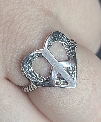 Heart Peace Ring